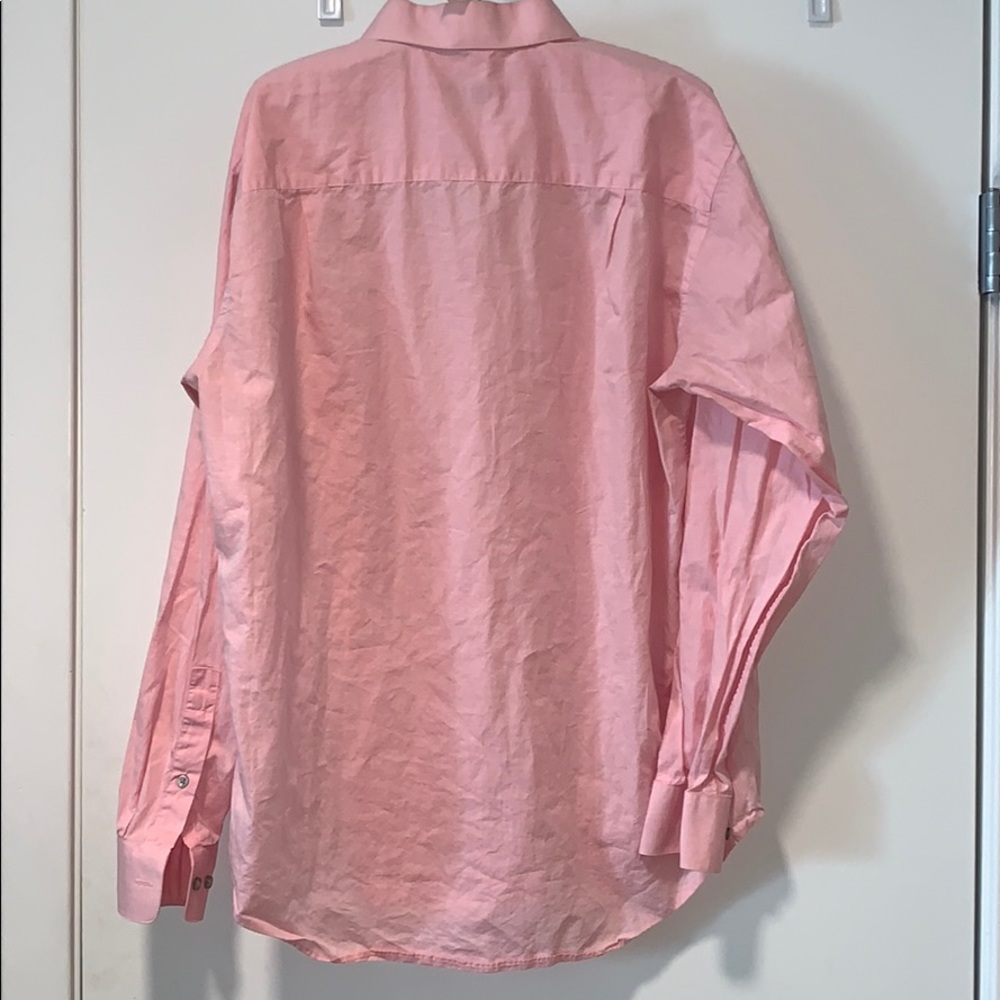 Calvin Klein Men’s Regular Fit Pink Dress Shirt - Picture 5 of 7